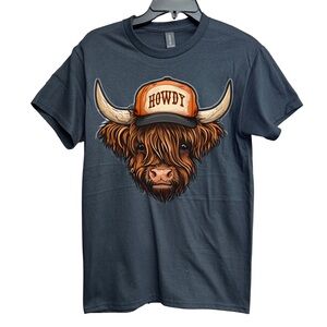 Western Cowboy Black Graphic Tee